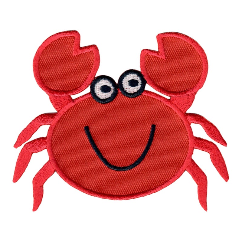 PatchMommy Crab Patch, Iron On/Sew On - Appliques for Kids Children - Image 1